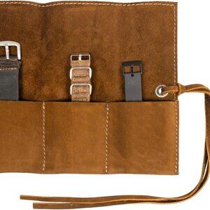 Hide & Drink, Watch Roll Organizer with 4 Slots, Storage Box, Jewelry Roll